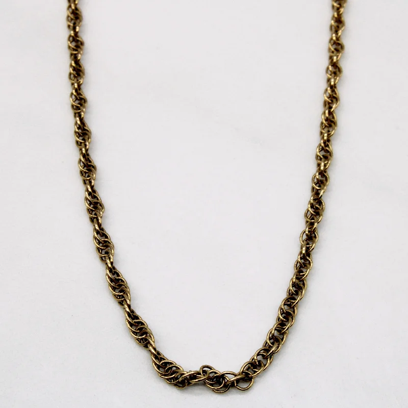 modern geometric drop earrings 10k Yellow Gold Woven Circle Link Chain | 18" |