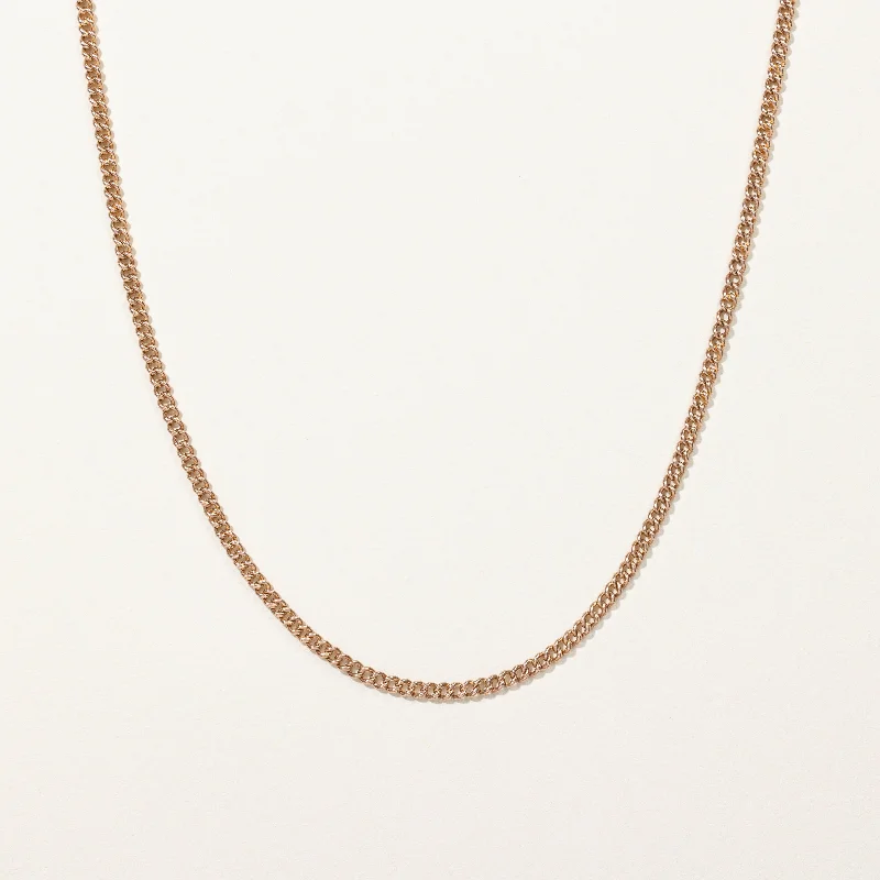wedding band with diamonds 14k Rose Gold Necklace | 25" |