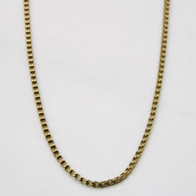 real peridot charm bracelet 14k Yellow Gold Birdcage Link Chain | 18" |