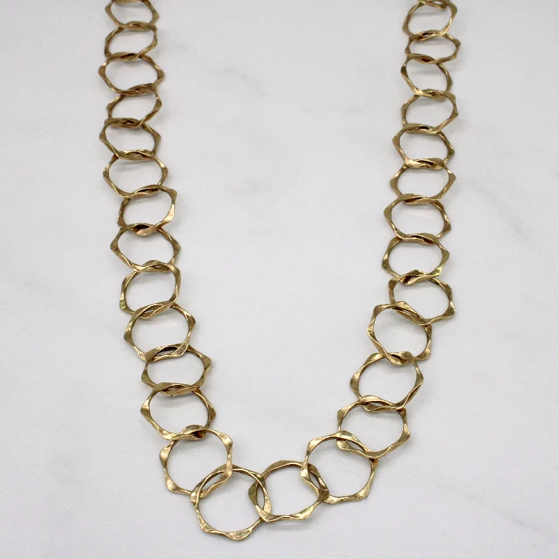 gothic bat ring sterling silver 14k Yellow Gold Circle Link Chain | 28" |