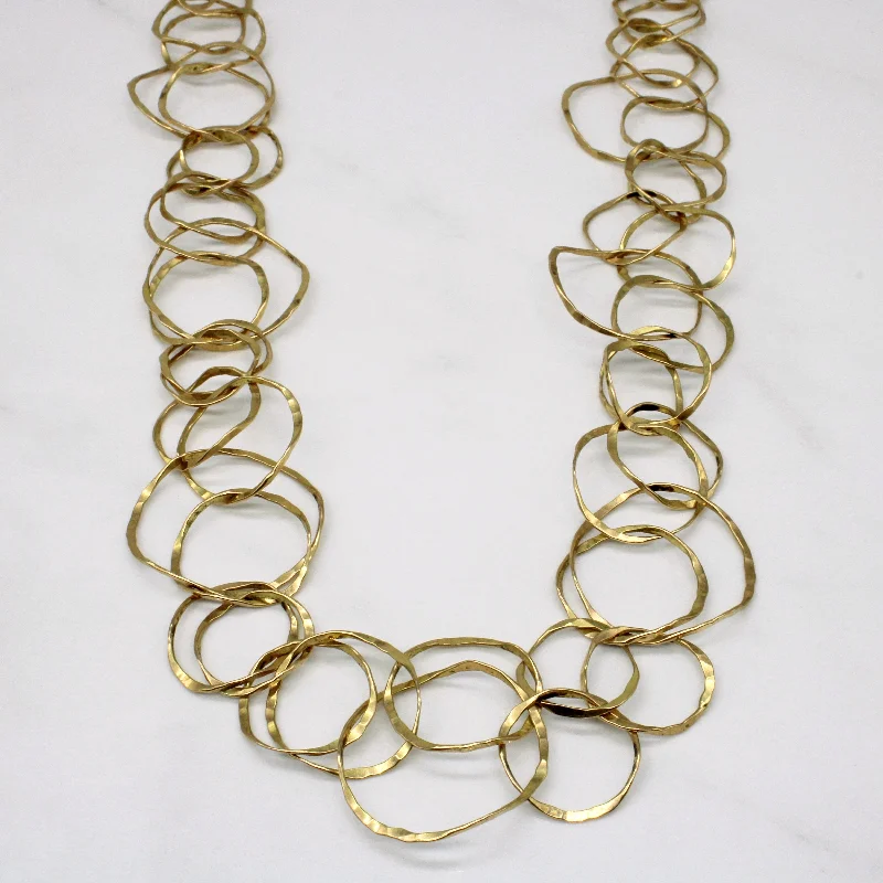 rose gold bar bracelet personalized 14k Yellow Gold Interlocked Circle Link Chain | 28" | rose gold bar bracelet personalized 14k Yellow Gold Interlocked Circle Link Chain | 28" |
