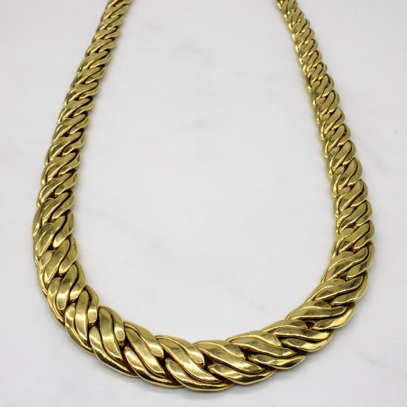 tiny gold huggie hoops 14k Yellow Gold Necklace | 16" |
