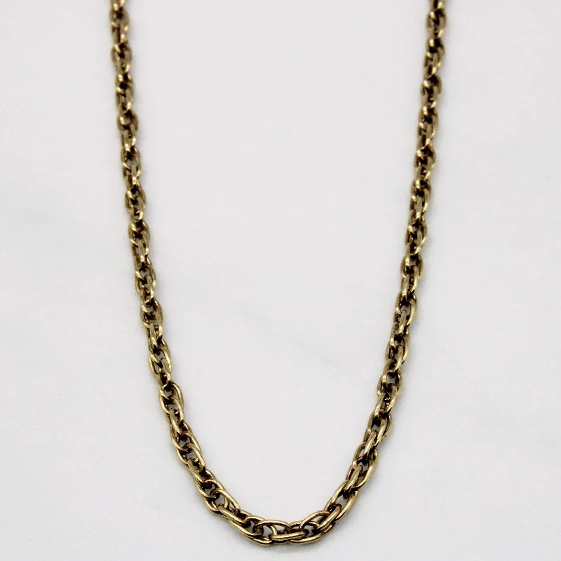 tiny opal stud earrings 14k Yellow Gold Chain | 20" |