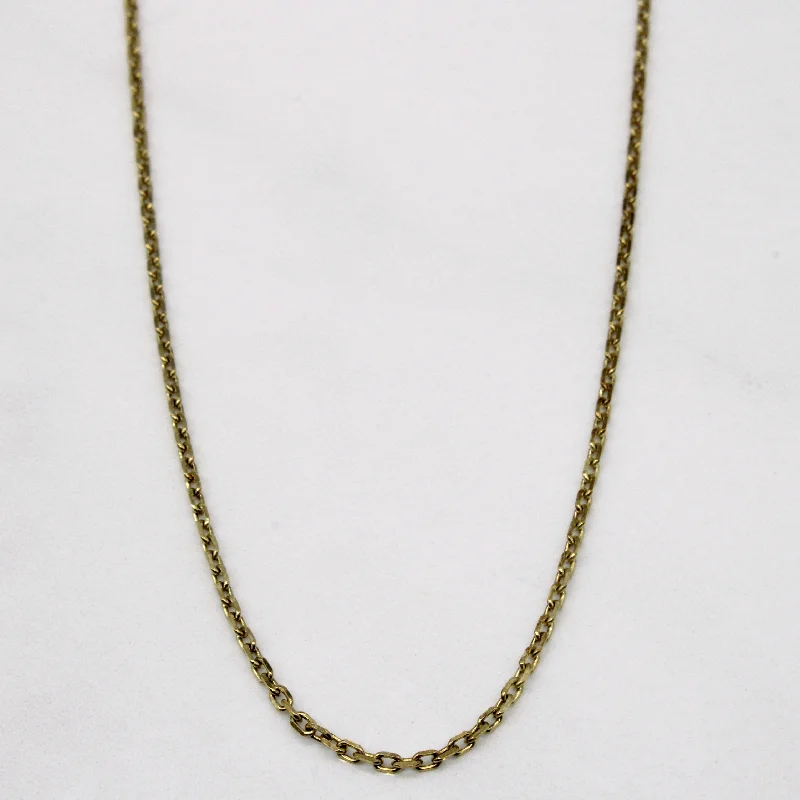 vintage platinum wedding band 14k Yellow Gold Oval Link Chain | 18" |