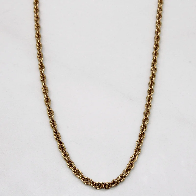 infinity heart necklace personalized 14k Yellow Gold Fancy Link Chain | 22" |