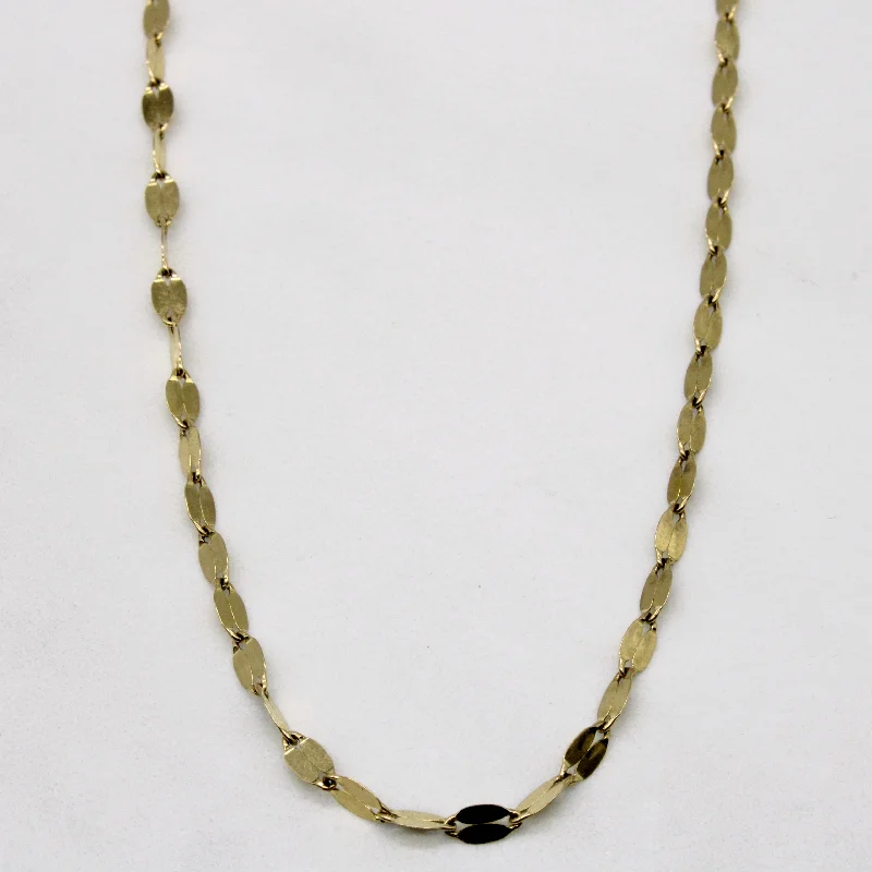 small diamond cross pendant 14k Yellow Gold Unique Link Chain | 24" |