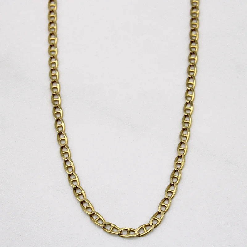 dainty beaded stretch bracelet 18k Yellow Gold Anchor Link Chain | 20" |