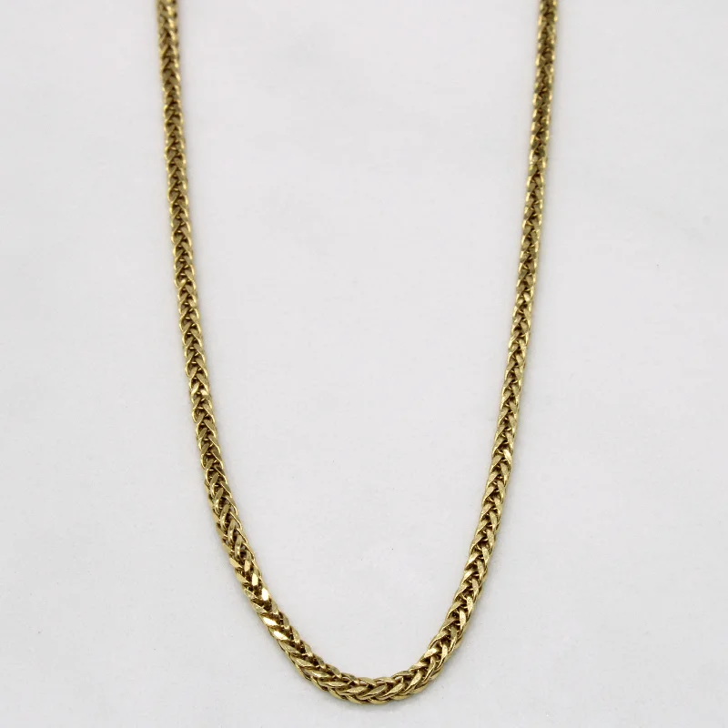 personalized gemstone pendant necklace 18k Yellow Gold Birdcage Link Chain | 18" |