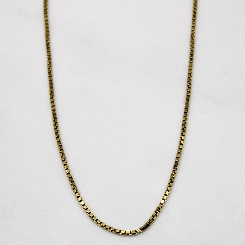 real opal engagement ring 18k Yellow Gold Box Link Chain | 16" |