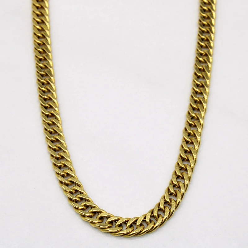 simple crystal earrings 18k Yellow Gold Cuban Link Chain | 20" |