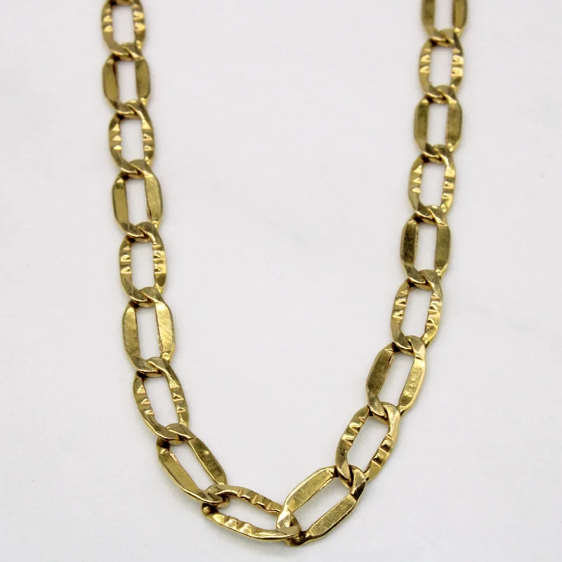 pearl and gold chain earrings 18k Yellow Gold Necklace | 20" |