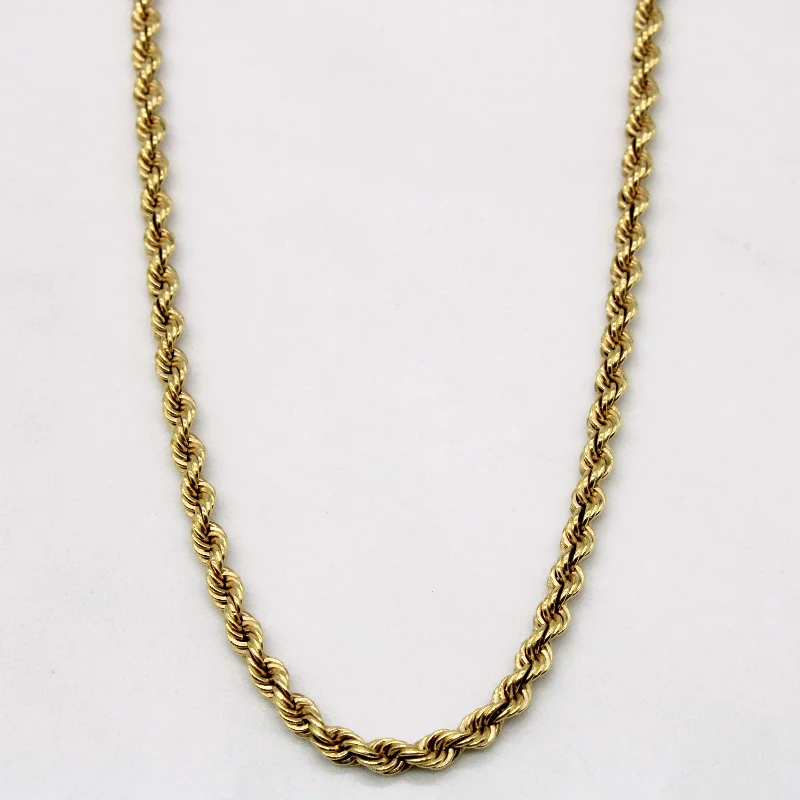 personalized couple’s bracelet engraved 18k Yellow Gold Rope Chain | 18" |