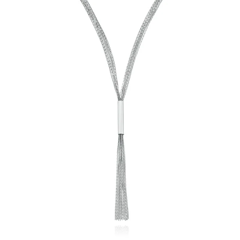 infinity heart necklace personalized Sterling Silver 45cm Tassle Rhodium Plated Necklace infinity heart necklace personalized Sterling Silver 45cm Tassle Rhodium Plated Necklace