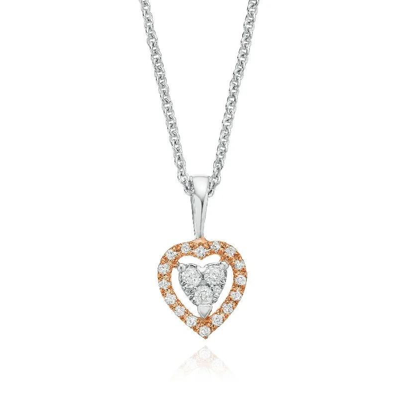 adjustable moon phase bracelet Stainless Steel Rose Plated Round Cut 0.10 Carat tw Heart Diamond Pendant adjustable moon phase bracelet Stainless Steel Rose Plated Round Cut 0.10 Carat tw Heart Diamond Pendant