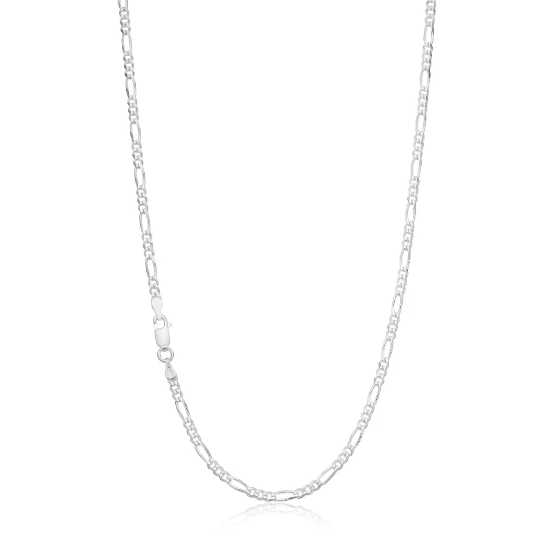 sterling silver dragonfly pendant Sterling Silver 50cm 1:3 Figaro Bevdicut Chain