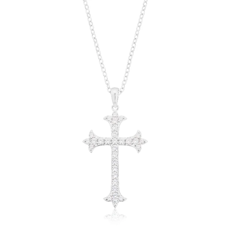 colorful gemstone engagement ring Sterling Silver Round Cut White Cubic Zirconia Cross Pendant colorful gemstone engagement ring Sterling Silver Round Cut White Cubic Zirconia Cross Pendant