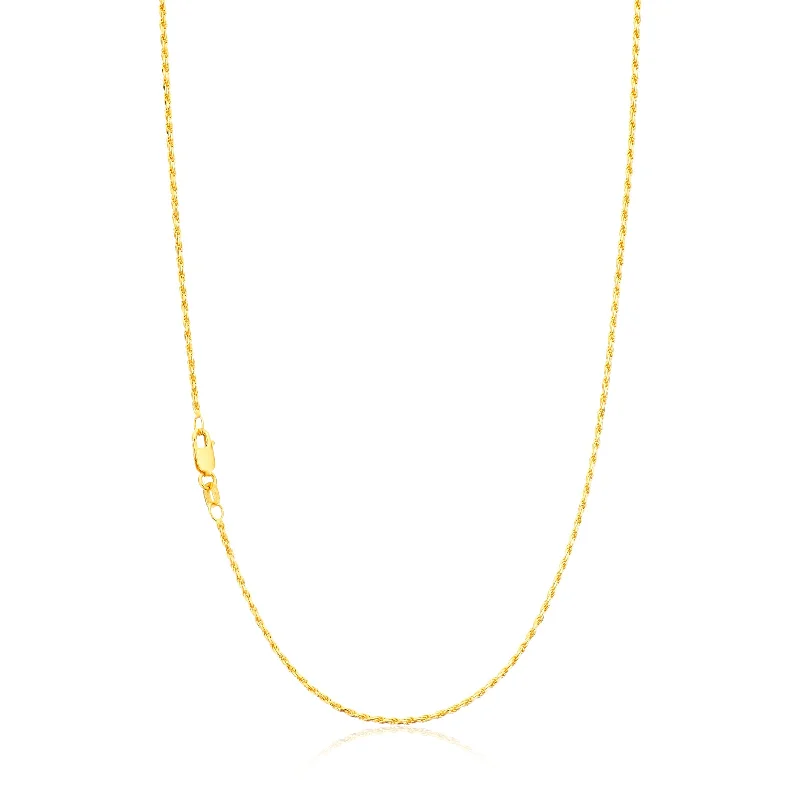 unique blue topaz ring 9ct Yellow Gold 50cm 30 Gauge Rope Chain