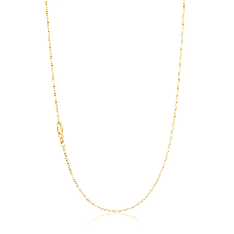 adjustable minimalist wave bracelet 9ct Yellow Gold 50cm 40 Gauge Chain