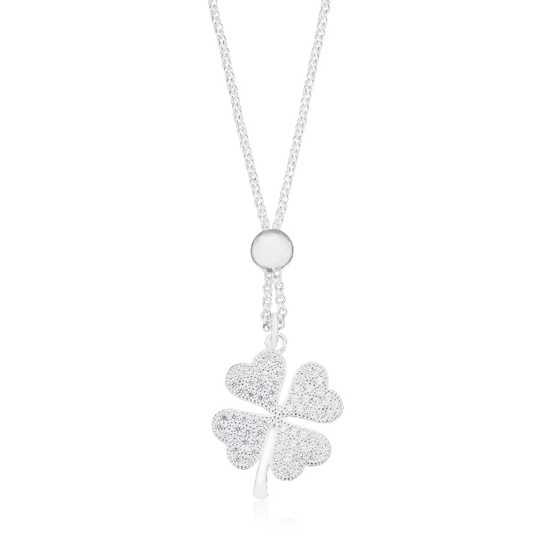 vintage-style filigree bracelet Sterling Silver Round Cut 45cm White Cubic Zirconia Clover Necklace vintage-style filigree bracelet Sterling Silver Round Cut 45cm White Cubic Zirconia Clover Necklace