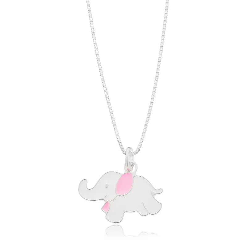 rose gold snake chain bracelet Sterling Silver 40cm Enamel Elephant Children's Pendant rose gold snake chain bracelet Sterling Silver 40cm Enamel Elephant Children's Pendant