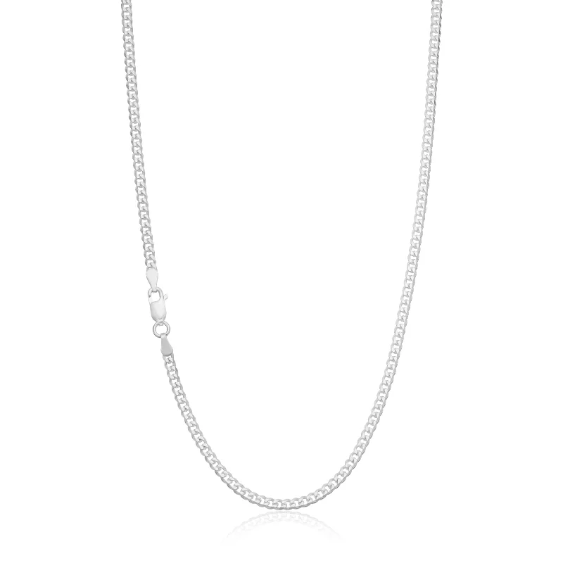 handmade ceramic bead bracelet Sterling Silver 45cm Bevdicut Curb 80 Gauge Chain