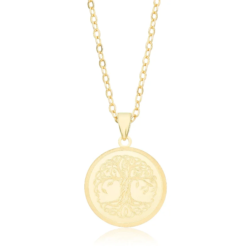 gemstone infinity bracelet 9ct Yellow Gold Tree of Life Pendant