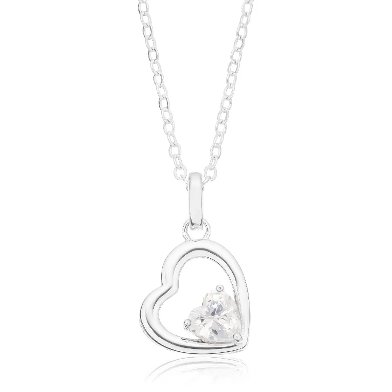 vintage cameo brooch jewelry Sterling Silver Heart 6mm White Cubic Zirconia Pendant vintage cameo brooch jewelry Sterling Silver Heart 6mm White Cubic Zirconia Pendant