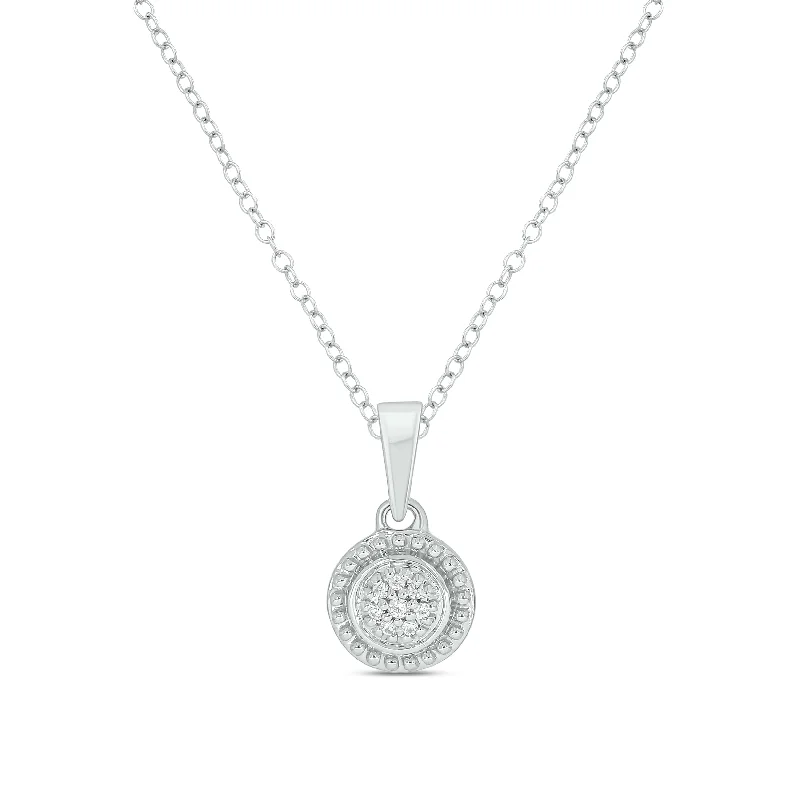 silver infinity symbol bracelet Sterling Silver Round Cut Diamond Set Pendant