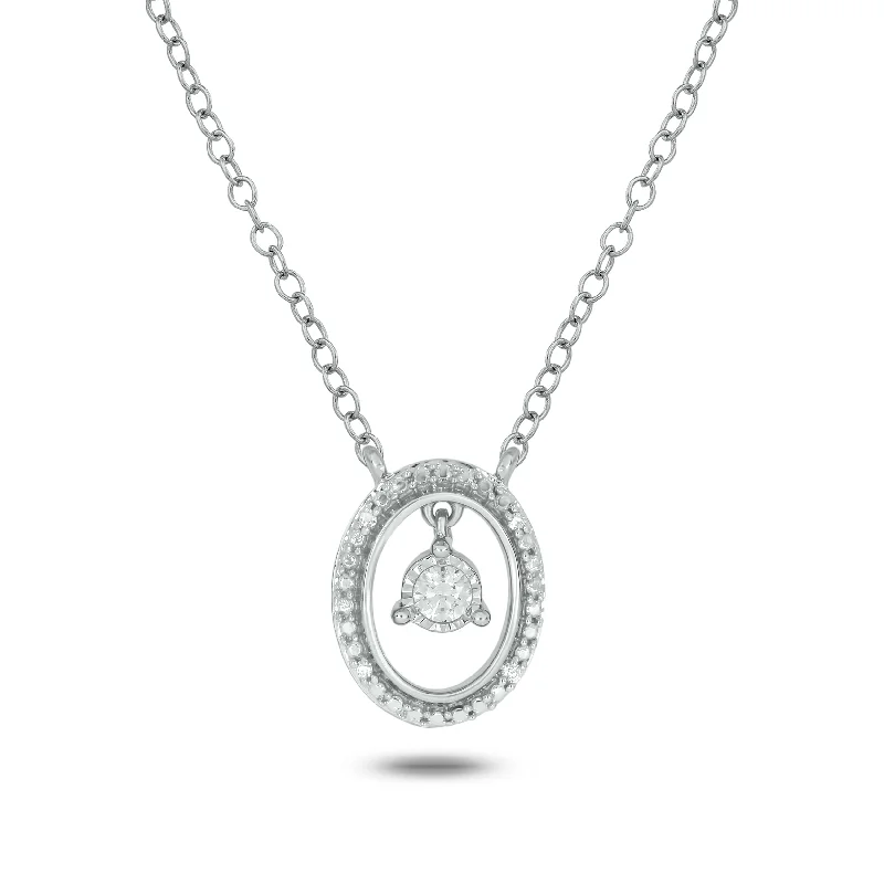 classic wedding set with diamonds Sterling Silver Round Cut 0.05 Carat tw Pendant Chain Included classic wedding set with diamonds Sterling Silver Round Cut 0.05 Carat tw Pendant Chain Included