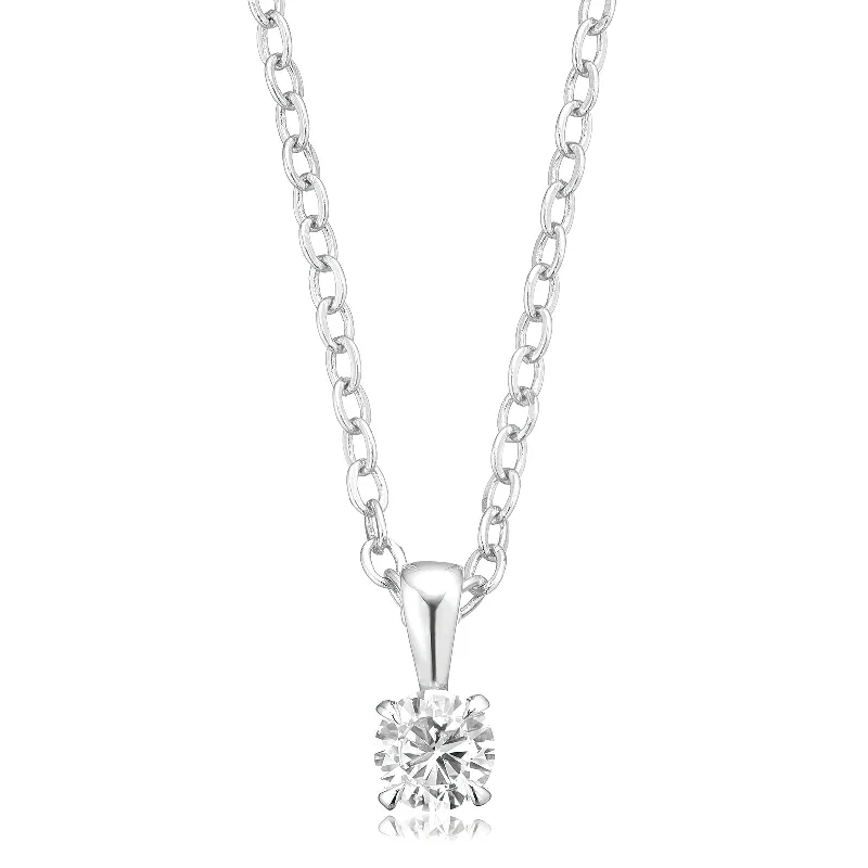 vintage Victorian brooch pin Celebration 9ct White Gold Round Cut 0.25ct Lab Grown Diamond Pendant vintage Victorian brooch pin Celebration 9ct White Gold Round Cut 0.25ct Lab Grown Diamond Pendant