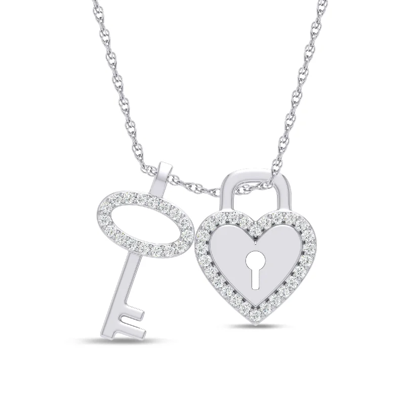 round cut diamond engagement ring Celebration Silver Round Cut 0.20 Carat tw Key and Heart Lab Grown Diamonds Pendant round cut diamond engagement ring Celebration Silver Round Cut 0.20 Carat tw Key and Heart Lab Grown Diamonds Pendant