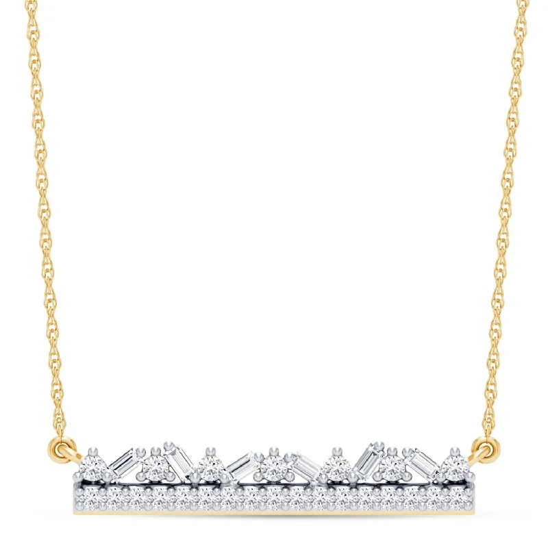 sapphire and diamond eternity ring Celebration 10ct Yellow Gold Baguette & Round Cut 0.20 Carat tw Lab Grown Diamonds Pendant Chain Included sapphire and diamond eternity ring Celebration 10ct Yellow Gold Baguette & Round Cut 0.20 Carat tw Lab Grown Diamonds Pendant Chain Included