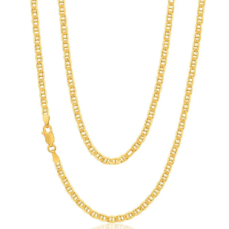 custom nameplate bracelet silver 9ct Radiant Yellow Gold Anchor Chain