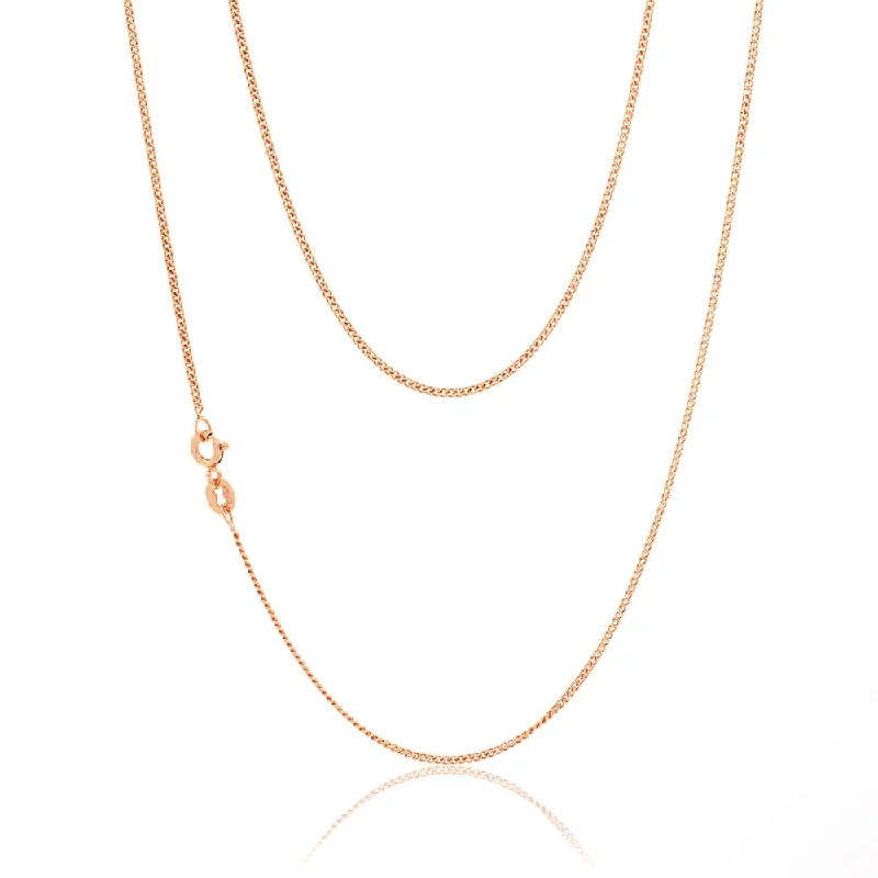 celestial meteor shower earrings 9ct Rose Gold Silver Filled 55cm  Curb Chain