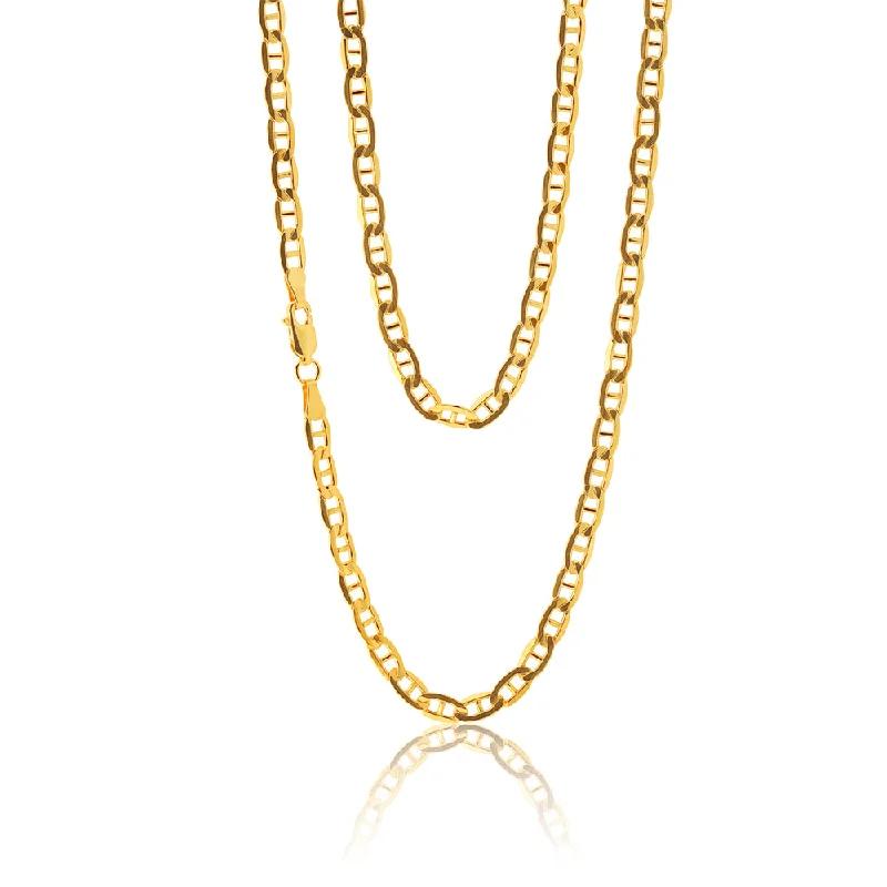 solid gold cartilage hoop 9ct Silverfilled Flat Anchor 100Gauge 55cm Chain