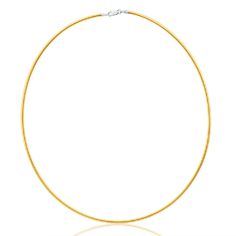 boho macrame bead anklet 9ct White And Yellow Gold Silver Filled Reversible Omega Chain 45cm boho macrame bead anklet 9ct White And Yellow Gold Silver Filled Reversible Omega Chain 45cm