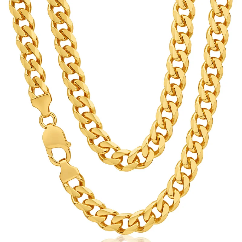 cute cat charm bracelet 9ct Yellow Gold 55cm  Curb Chain