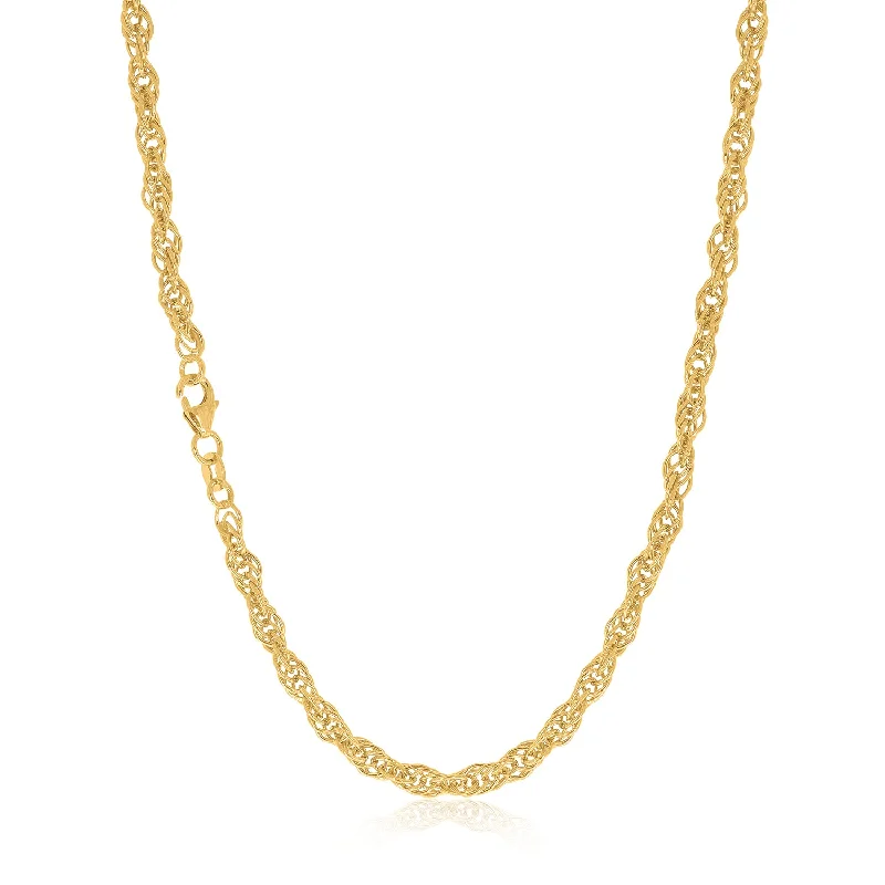birthstone necklace for mom 9ct Yellow Gold Silver Filled 45cm Singapore Chain