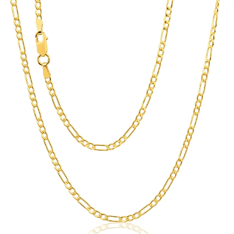 black spinel ring men 9ct Yellow Gold Silver Filled 50cm Figaro Chain 50 Gauge