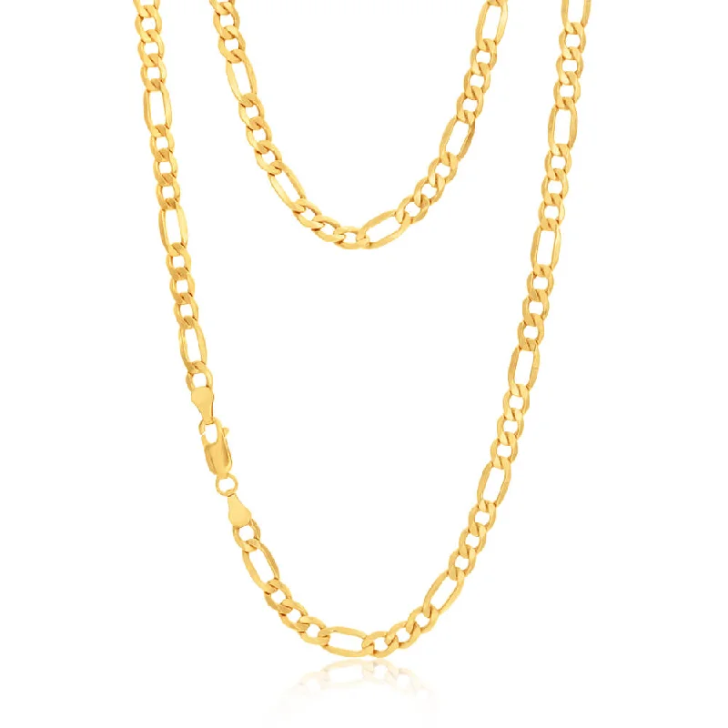 handcrafted gold stud earrings 9ct Yellow Gold Silver Filled 55cm Figaro Chain 120 Gauge handcrafted gold stud earrings 9ct Yellow Gold Silver Filled 55cm Figaro Chain 120 Gauge