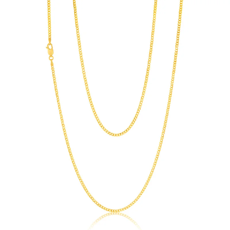 silver anklet with charms 9ct Yellow Gold Silverfilled 60 Gauge Curb 70cm Chain