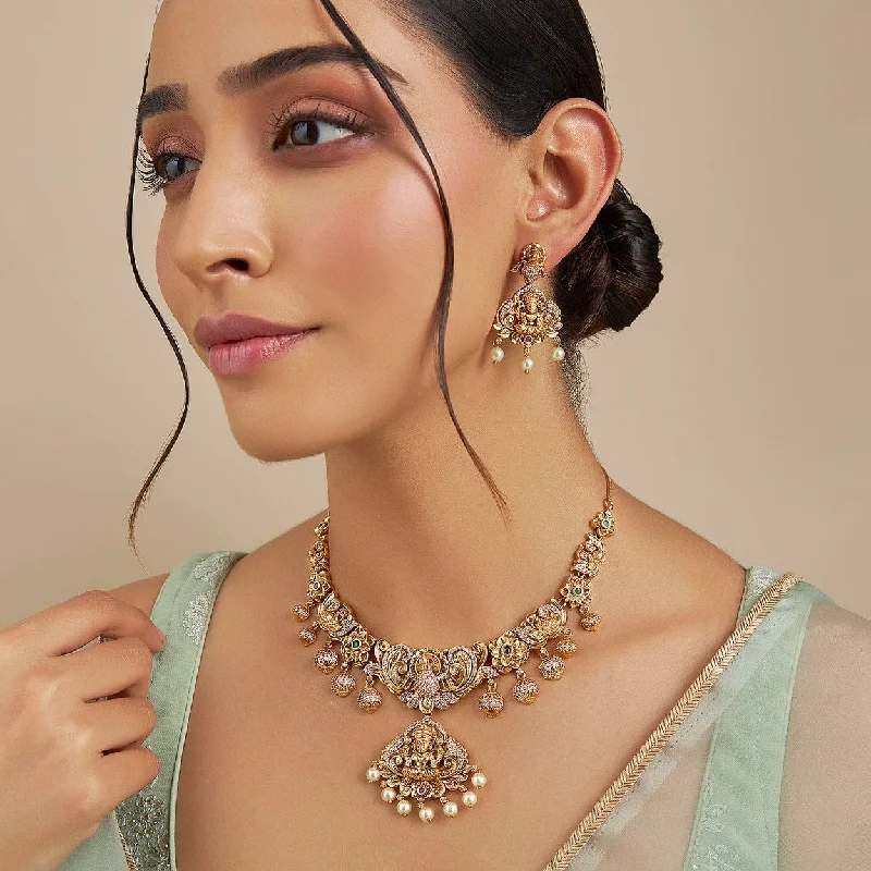 vintage-inspired pearl brooch Antique Necklace 167130