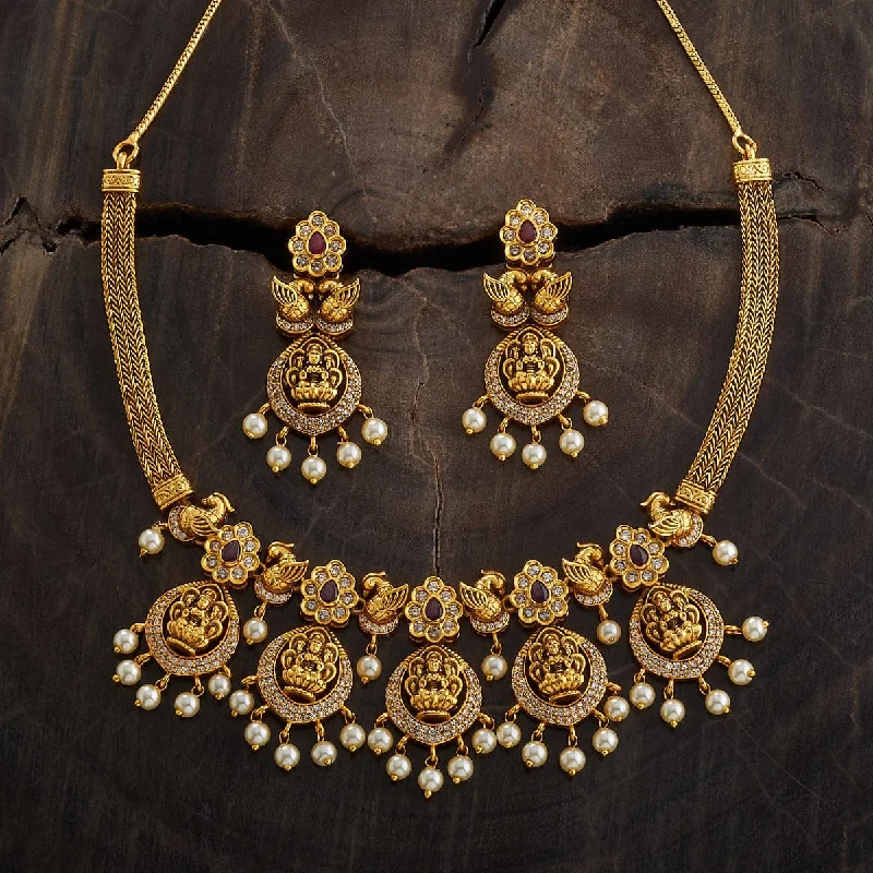 white gold necklace simple Antique Necklace 172636