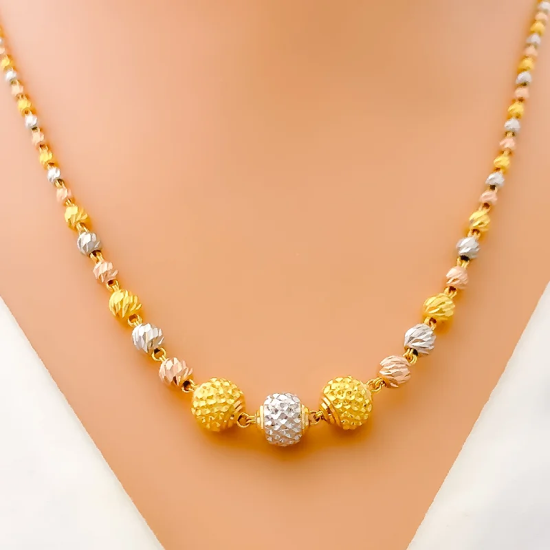 genuine ruby ring women Artistic Beaded 22k Gold Necklace