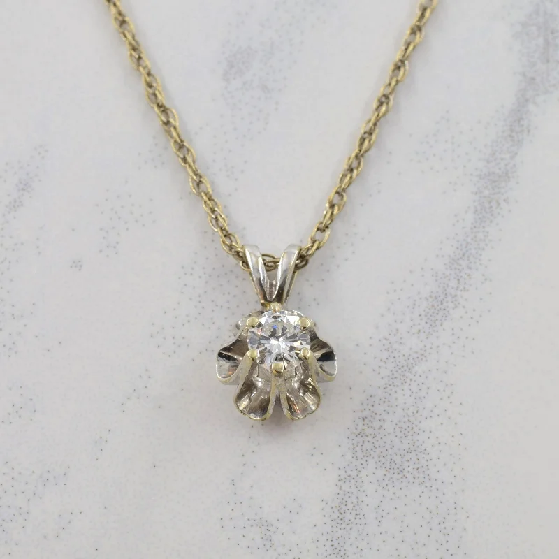 gemstone stacking rings colorful Cathedral Diamond Pendant Necklace | 0.15ct | 16.5" |