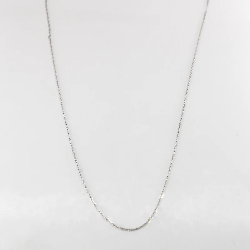 vintage pearl cluster earrings Double Cable Link White 10K Gold Choker | 14" |