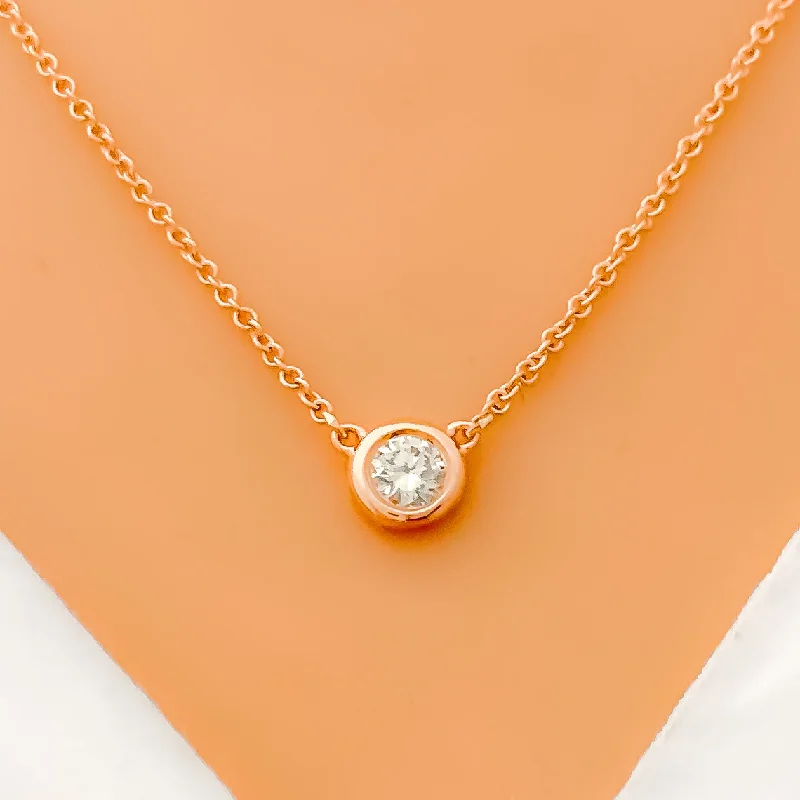 birthstone charm bracelet for mom Dainty Rose Gold Diamond 14k Gold Necklace