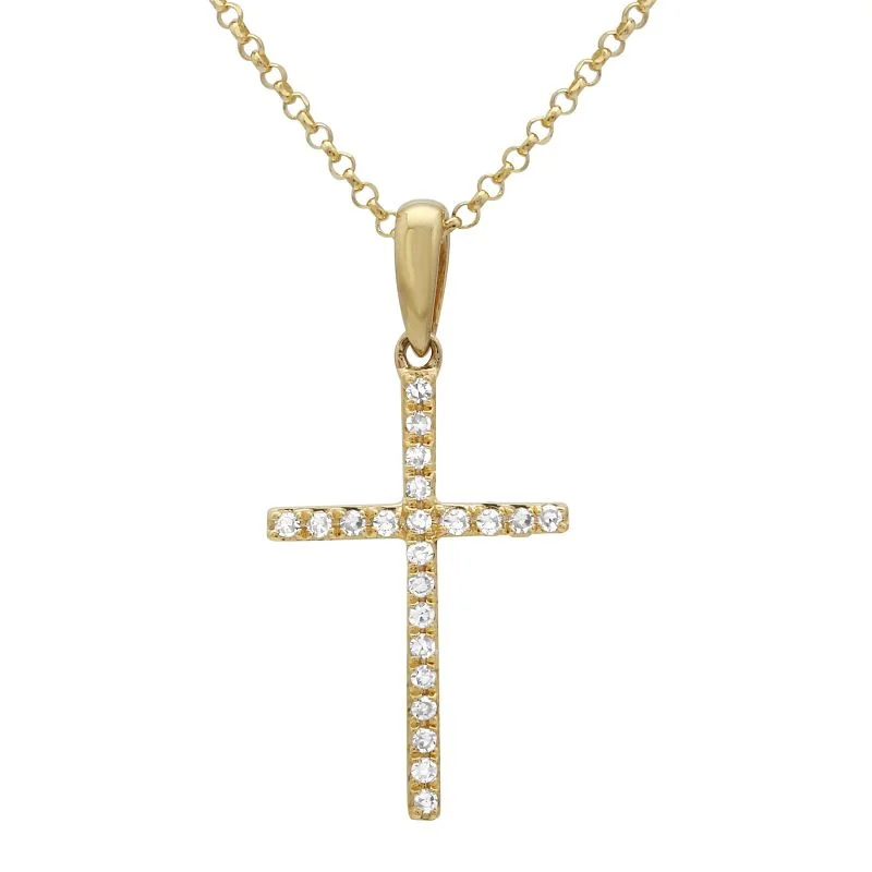 real jade jadeite bangle 14K Yellow Gold Small Diamond Cross Necklace