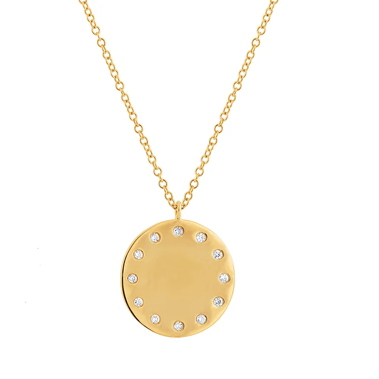gothic black onyx ring men 14K Yellow Gold Diamond Engravable Polished Disc Pendant gothic black onyx ring men 14K Yellow Gold Diamond Engravable Polished Disc Pendant