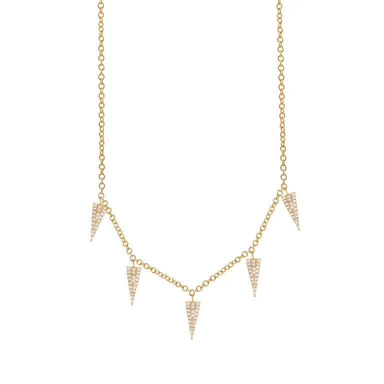 celestial constellation necklace silver 14K Yellow Gold Diamond Pave Triangle Necklace celestial constellation necklace silver 14K Yellow Gold Diamond Pave Triangle Necklace